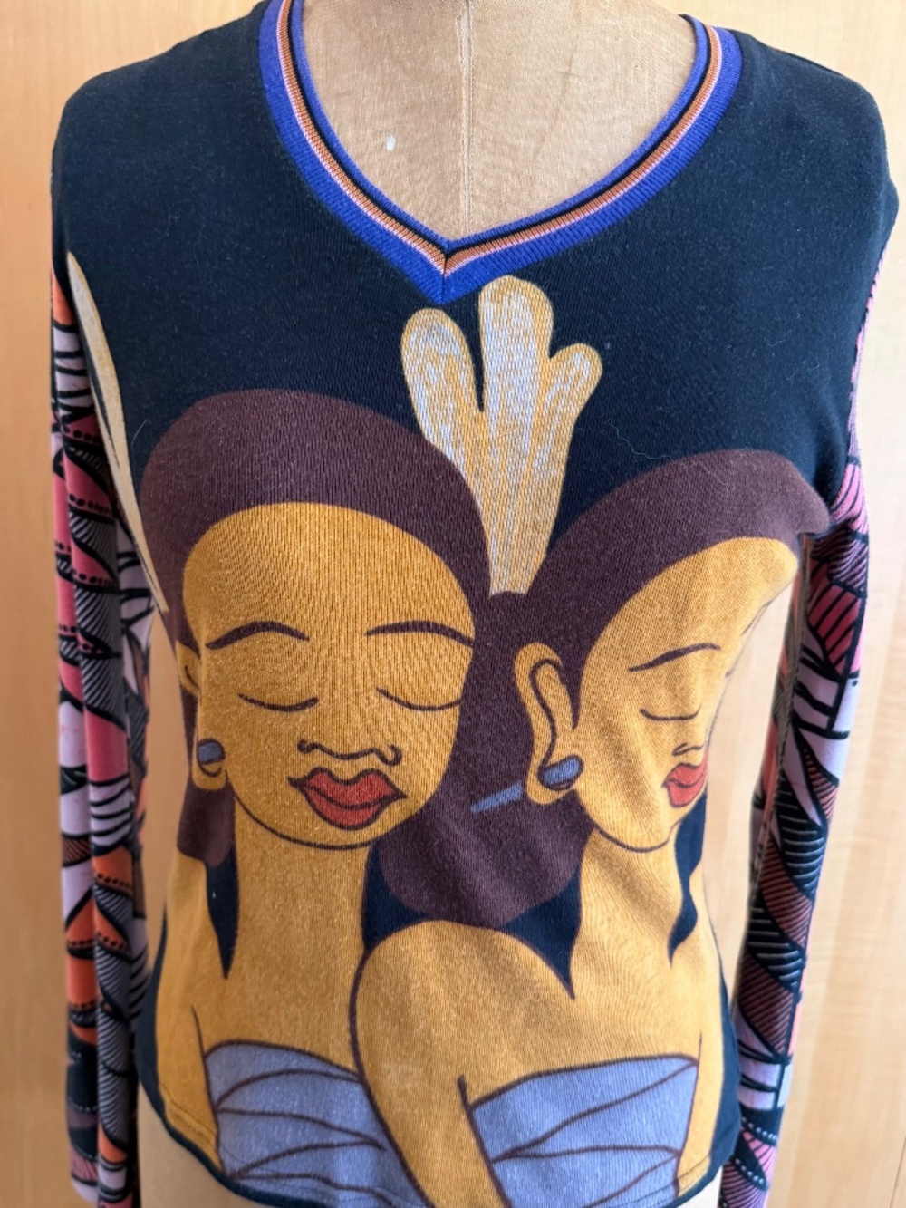 Rare Vintage Custo Top  Made in Barcelona, Spain - "Sweet Twins"